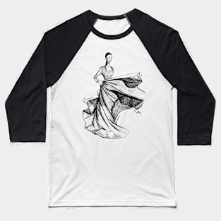 Dress Fashion illustration Baseball T-Shirt